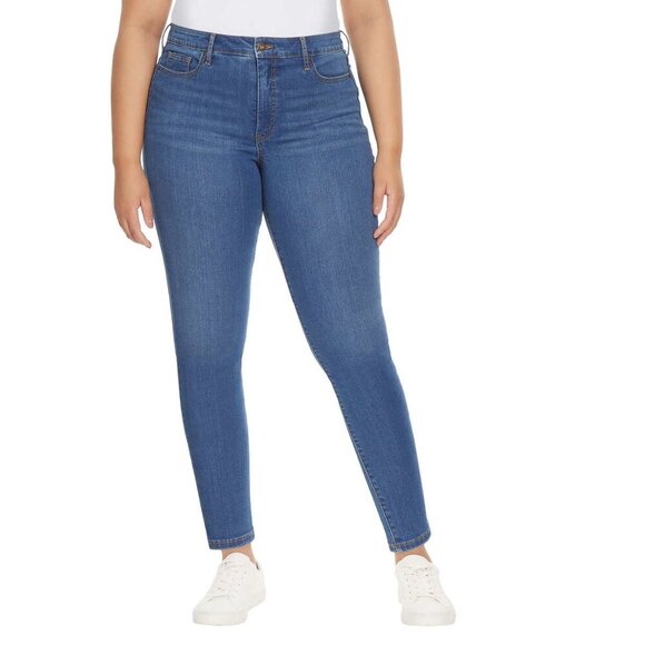 New Jessica Simpson High Rise Skinny Jeans Light Blue Size 22 Inseam 29.5" PLUS - Picture 1 of 5
